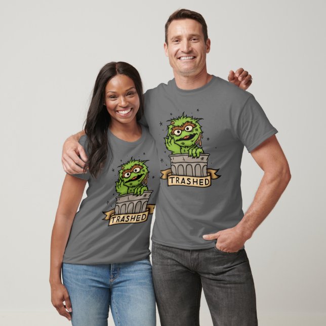 Sesamstraße | Oscar der Grouch Trashed T-Shirt (Unisex)