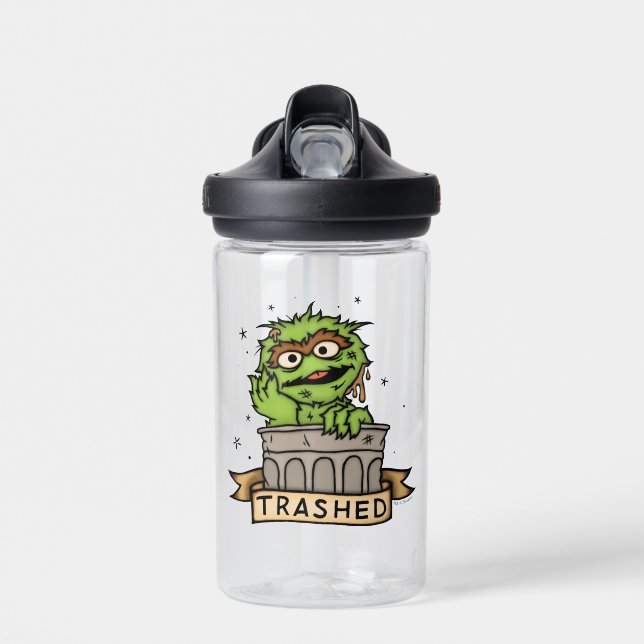 Sesamstraße | Oscar der Grouch Trashed Trinkflasche (Vorne)