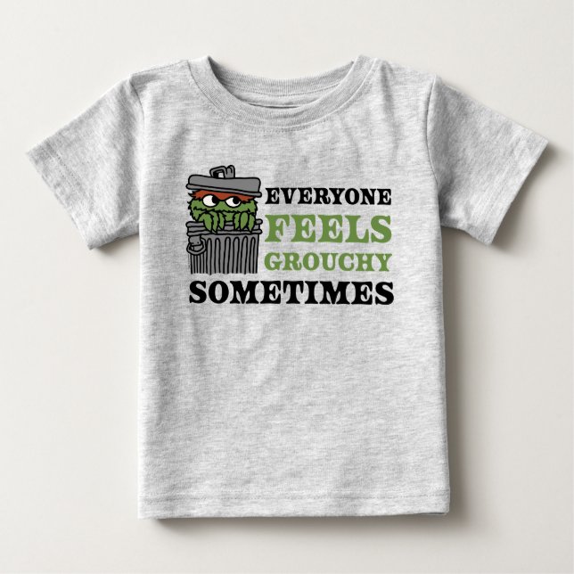 Sesamstraße | Oscar the Grouch Feels Grouchy Baby T-shirt (Vorderseite)