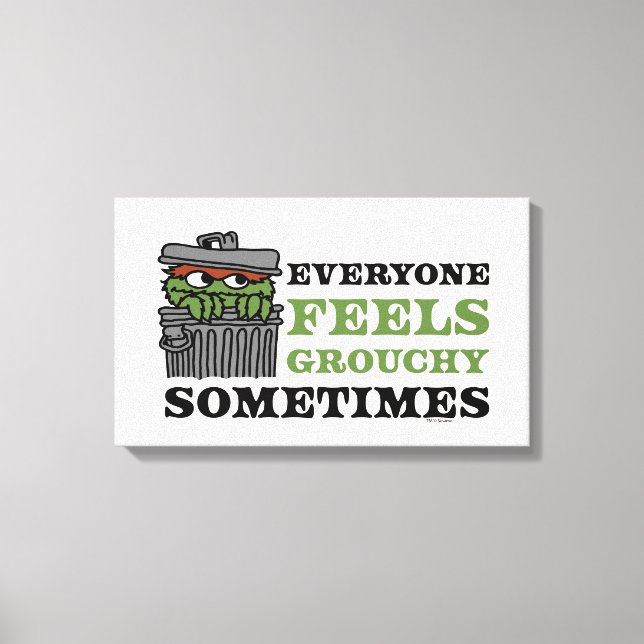 Sesamstraße | Oscar the Grouch Feels Grouchy Leinwanddruck (Vorderseite)