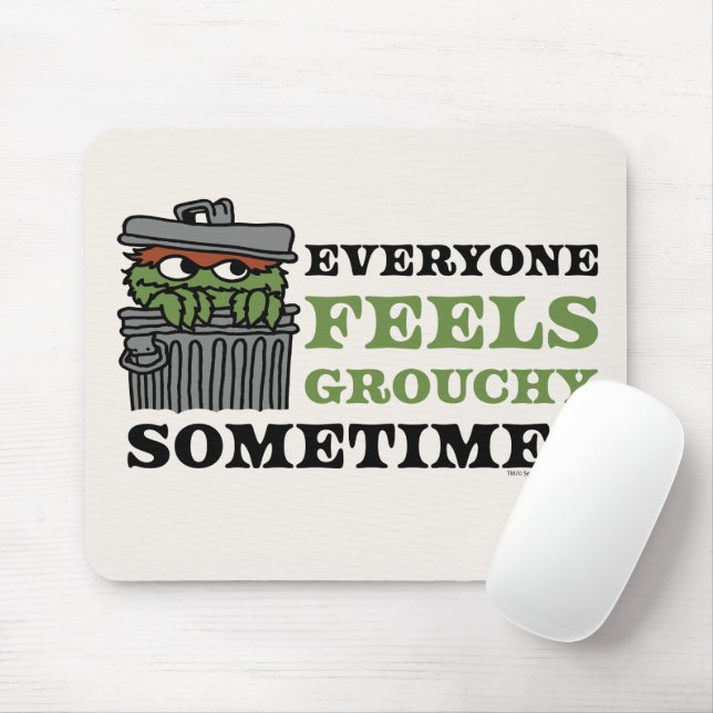 Sesamstraße | Oscar the Grouch Feels Grouchy Mousepad (Mit Mouse)