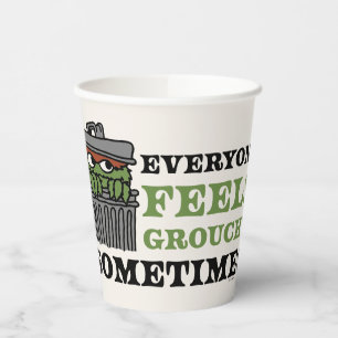 Sesamstraße Oscar the Grouch Feels Grouchy Pappbecher