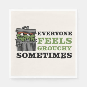 Sesamstraße Oscar the Grouch Feels Grouchy Serviette