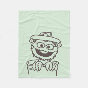 Sesamstraße Oscar the Grouch Fleecedecke