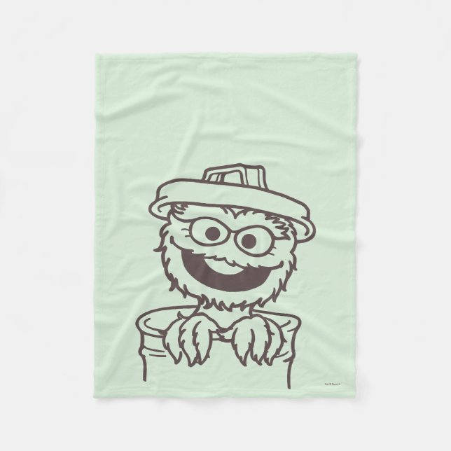 Sesamstraße | Oscar the Grouch Fleecedecke (Vorderseite)