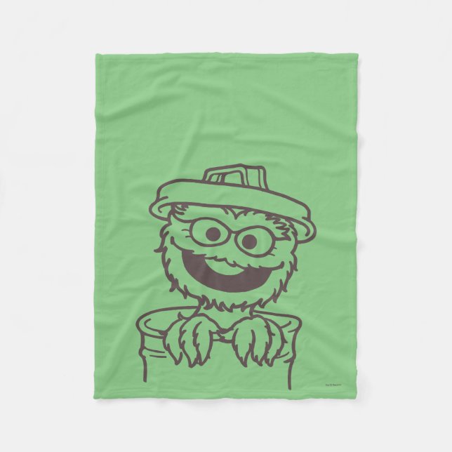 Sesamstraße | Oscar the Grouch Fleecedecke (Vorderseite)
