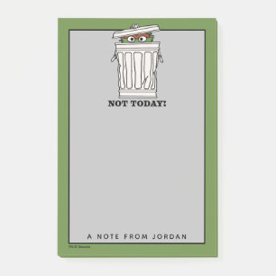 Sesamstraße   Oscar the Grouch   Name hinzufügen Post-it Klebezettel