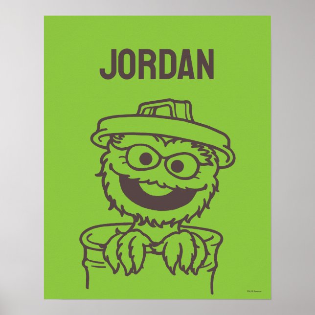Sesamstraße | Oscar the Grouch | Name hinzufügen Poster (Vorne)
