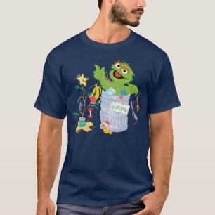 Sesamstraße Oscar - Weihnachtsbaum T-Shirt