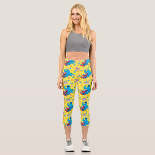 Sesamstraße Osterskassettenmuster Capri Leggings