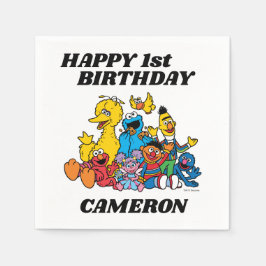 Sesamstraße Pals 1. Geburtstag Serviette