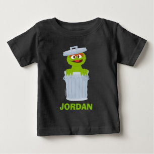 Sesamstraße   Personalisierter Oscar der Grouch Baby T-shirt