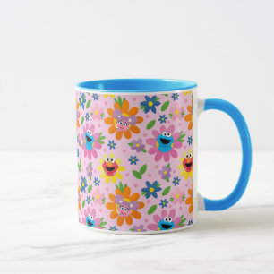 Sesamstraße Pink Floral Muster Tasse