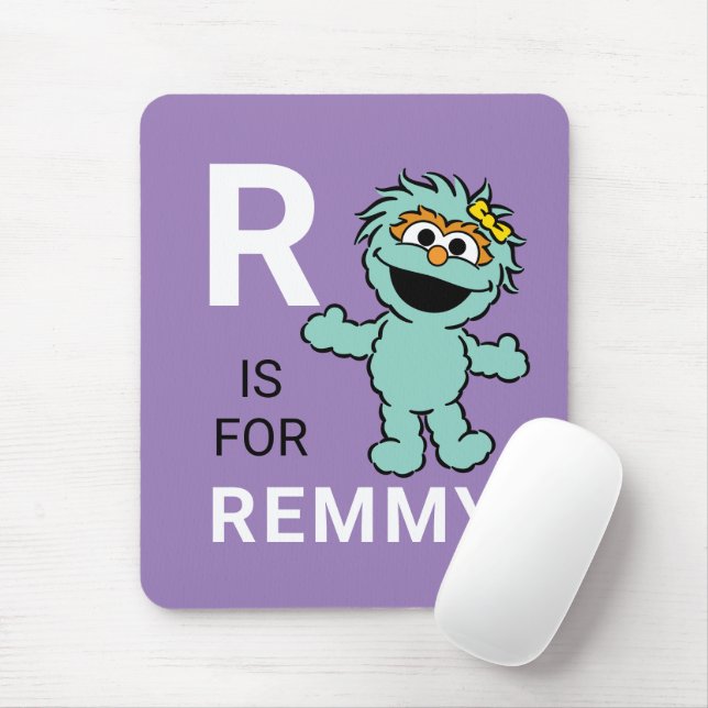 Sesamstraße | R für Rosita | Name hinzufügen Mousepad (Mit Mouse)