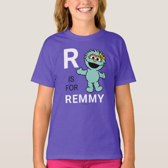 Sesamstraße | R für Rosita | Name hinzufügen T-Shirt (Vorderseite)