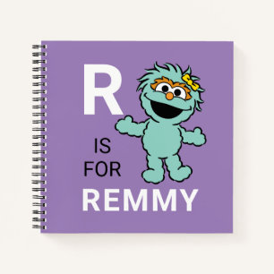 Sesamstraße   R ist für Rosita   Name hinzufüge Notizbuch