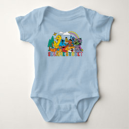 Sesamstraße | Regenbogenwelle Baby Strampler
