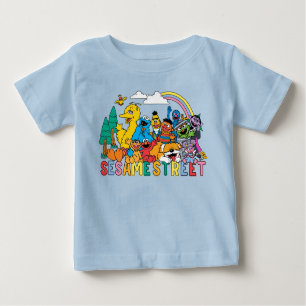 Sesamstraße   Regenbogenwelle Baby T-shirt