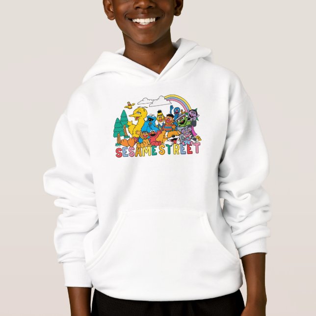 Sesamstraße | Regenbogenwelle Hoodie (Vorderseite)