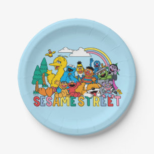 Sesamstraße Regenbogenwelle Pappteller