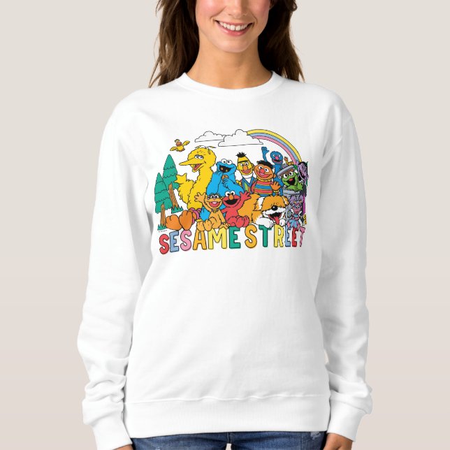 Sesamstraße | Regenbogenwelle Sweatshirt (Vorderseite)