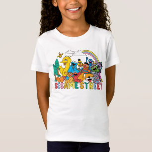 Sesamstraße Regenbogenwelle T-Shirt