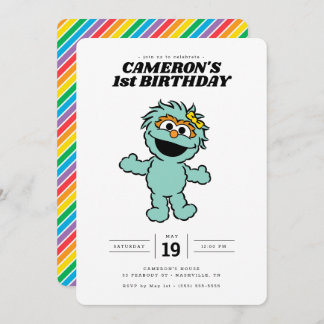 Sesamstraße Rosita - Geburtstag Einladung