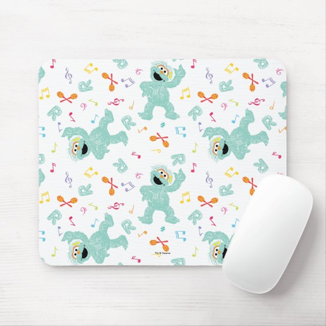 Sesamstraße | Rosita Music Scribble Pattern Mousepad (Mit Mouse)