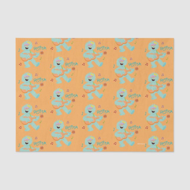 Sesamstraße | Rosita Playing Guitar Seidenpapier (Vorderseite)