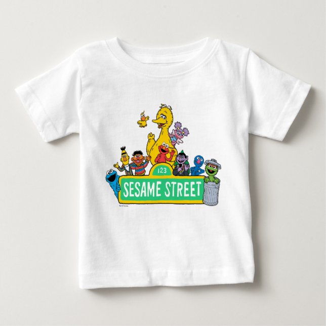 Sesamstraße | Rund um das Sesamstraße-Zeichen Baby T-shirt (Vorderseite)