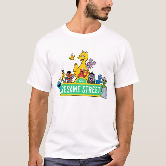 Sesamstraße | Rund um das Sesamstraße-Zeichen T-Shirt (Vorderseite)