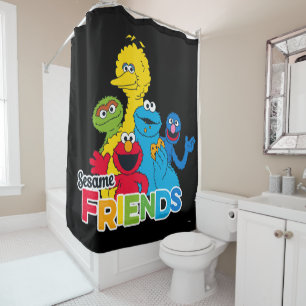 Sesamstraße   Sesame Friends Duschvorhang