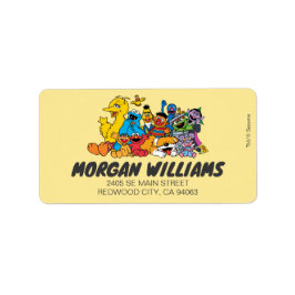 Sesamstraße | Sesame Pals Group Portrait Adressaufkleber