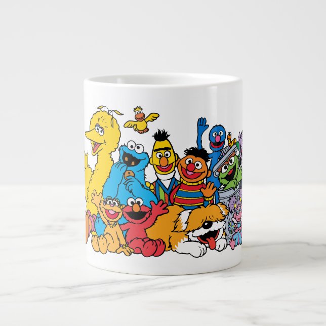 Sesamstraße | Sesame Pals Group Portrait Jumbo-Tasse (Vorderseite)