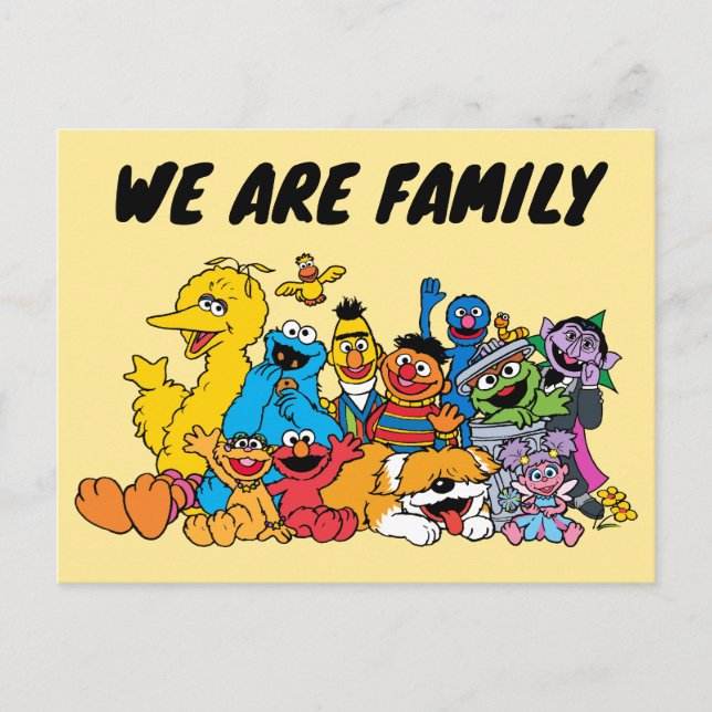 Sesamstraße | Sesame Pals Group Portrait Postkarte (Vorderseite)