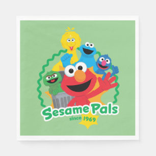 Sesamstraße Sesame Pals seit 1969 Serviette