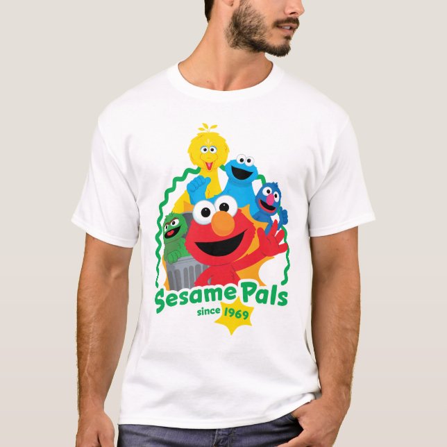 Sesamstraße | Sesame Pals seit 1969 T-Shirt (Vorderseite)