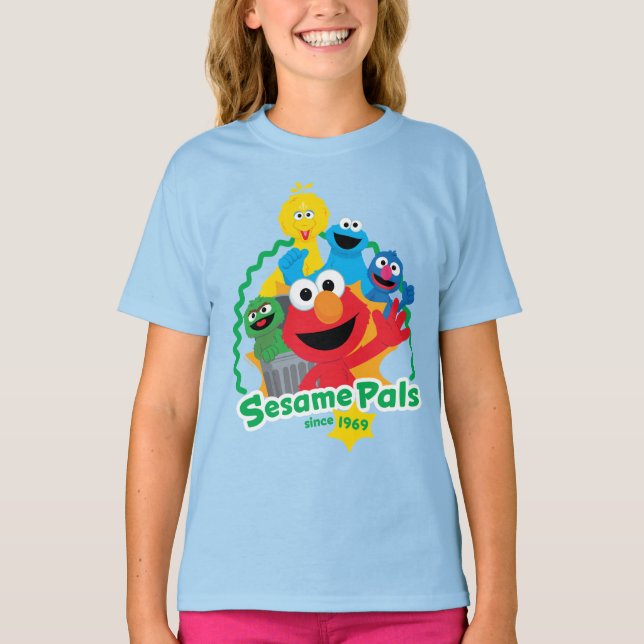 Sesamstraße | Sesame Pals seit 1969 T-Shirt (Vorderseite)