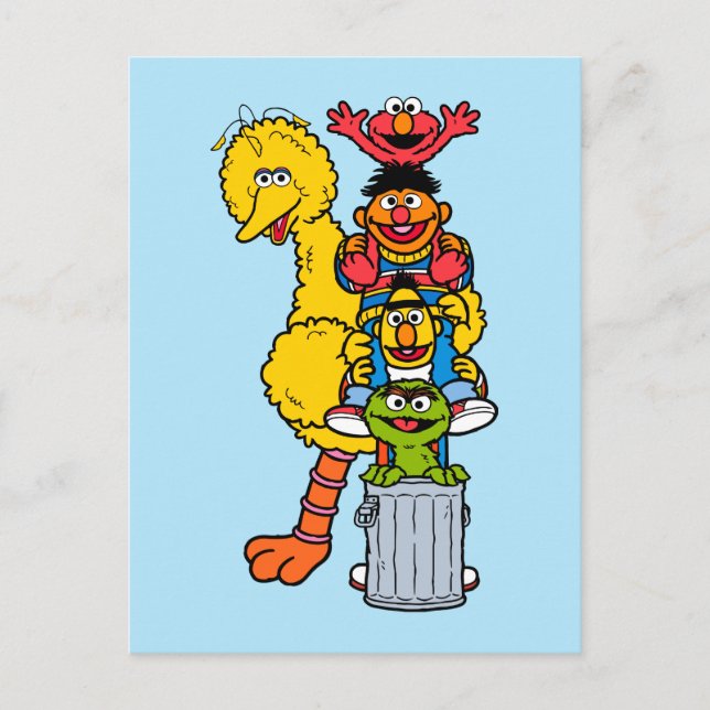 Sesamstraße | Sesame Street Pals Pose Postkarte (Vorderseite)