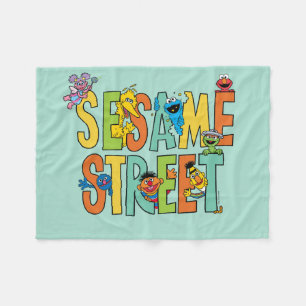 Sesamstraße Sesame Street Type Pals Fleecedecke