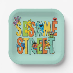 Sesamstraße   Sesame Street Type Pals Pappteller