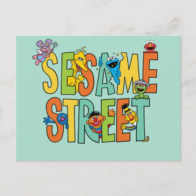 Sesamstraße | Sesame Street Type Pals Postkarte (Vorderseite)