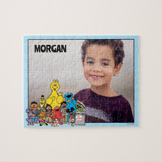 Sesamstraße | Sesampfel Ihren Namen hinzufügen Puzzle (Horizontal)