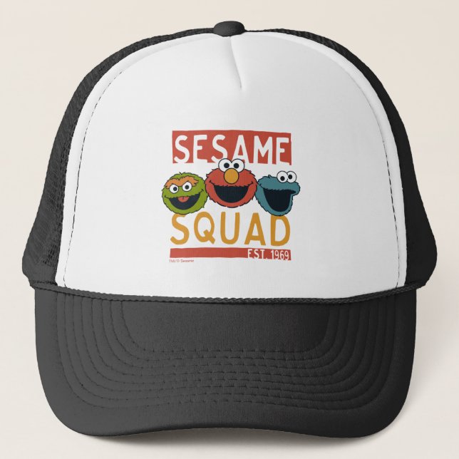 Sesamstraße - Sesamsquad Truckerkappe (Vorderseite)