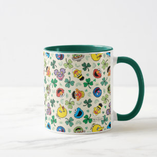 Sesamstraße St. Patrick's Day Muster Tasse