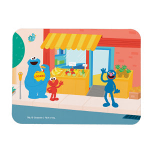 Sesamstraße   Straßenszene Magnet