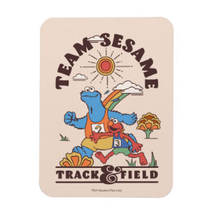 Sesamstraße   Team Sesame Track & Field Magnet