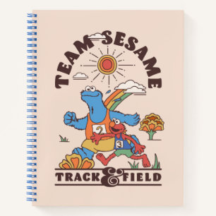 Sesamstraße   Team Sesame Track & Field Notizbuch