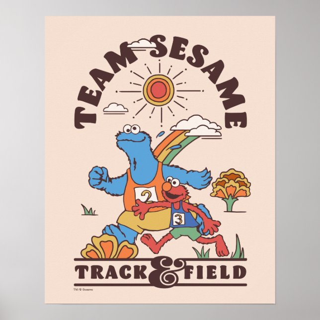 Sesamstraße | Team Sesame Track & Field Poster (Vorne)