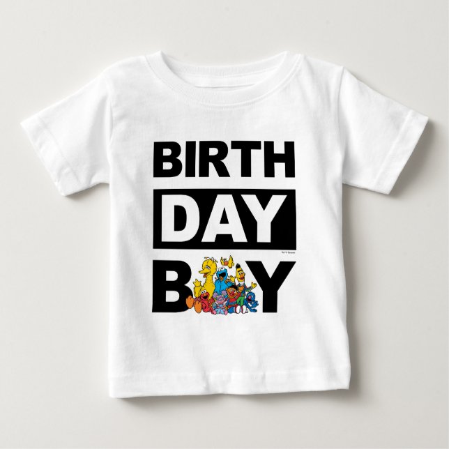 Sesamstraße und Pals Birthday Boy Baby T-shirt (Vorderseite)
